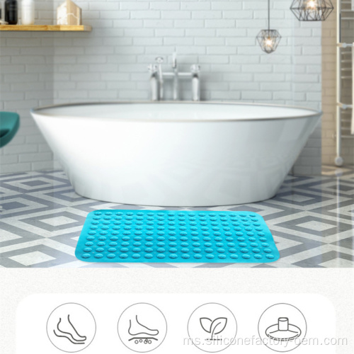 Tikar mandi anti-slip getah penyerap tab mandi